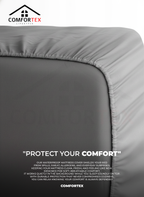 Comfortex Water Proof Mattress Protector | King Size | Gray
