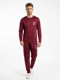 LV Summer Dry-Fit Tracksuit (Maroon)