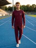 LV Summer Dry-Fit Tracksuit (Maroon)