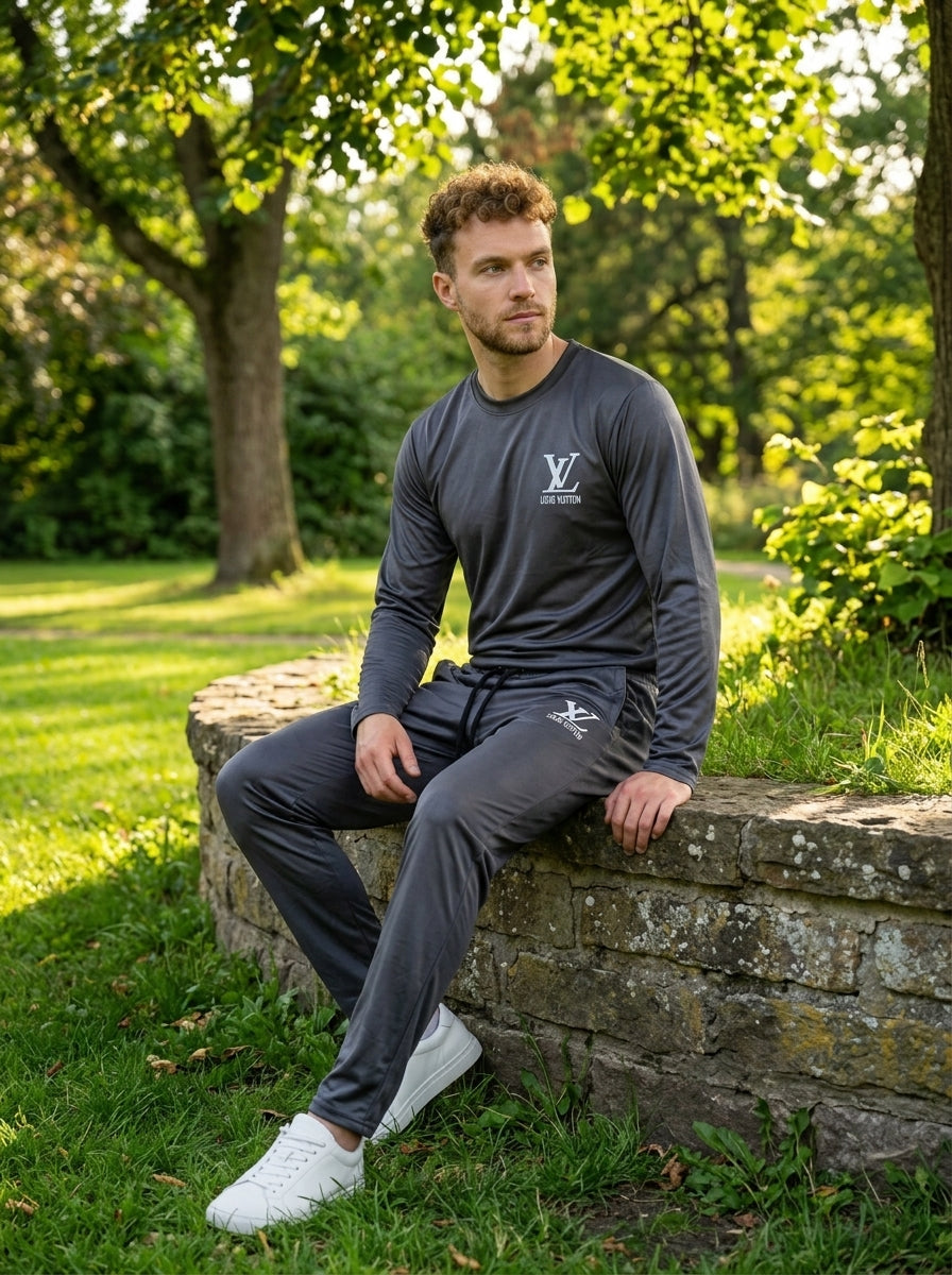 LV Summer Dry-Fit Tracksuit (Gray)