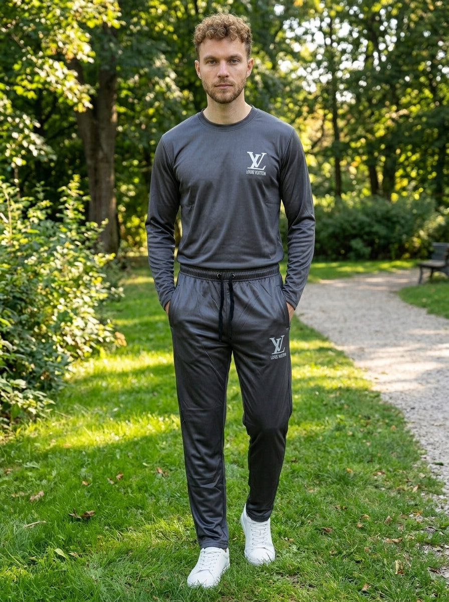 LV Summer Dry-Fit Tracksuit (Gray)