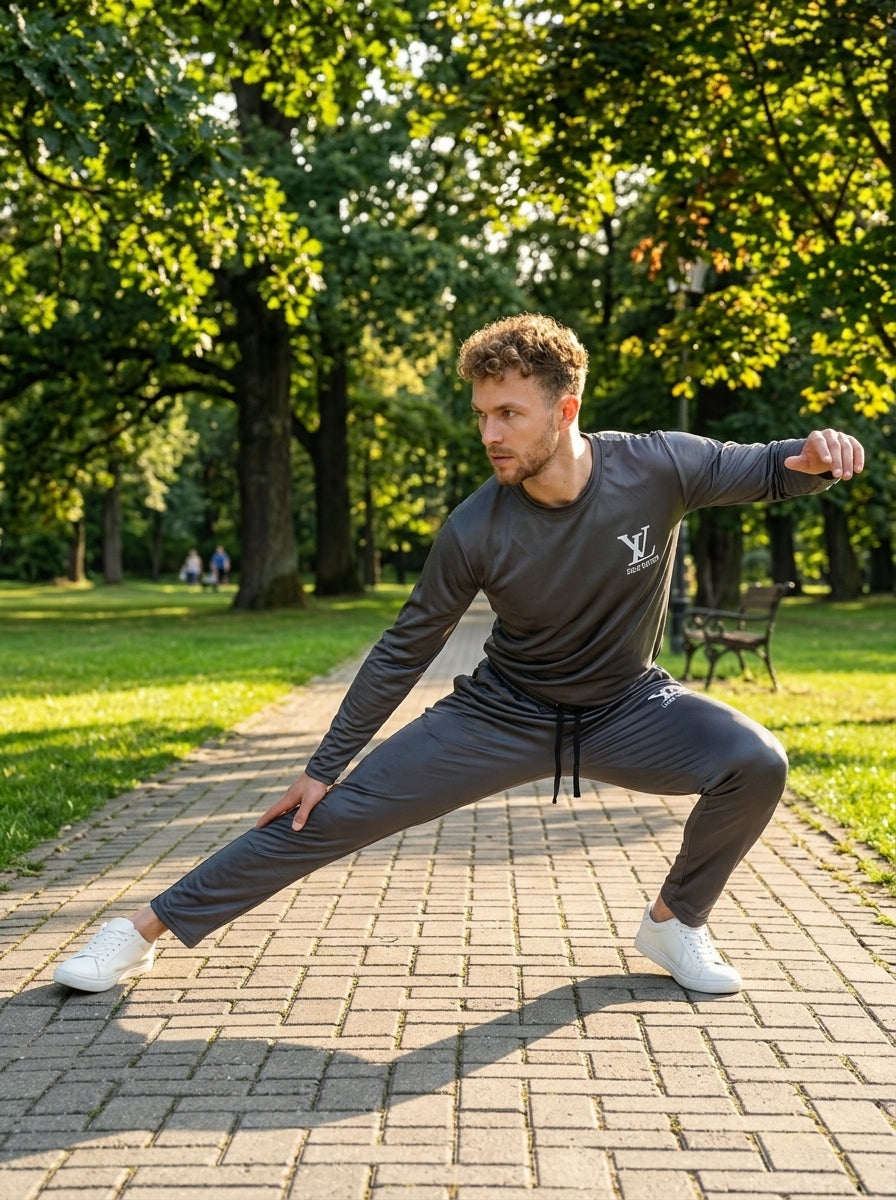 LV Summer Dry-Fit Tracksuit (Gray)