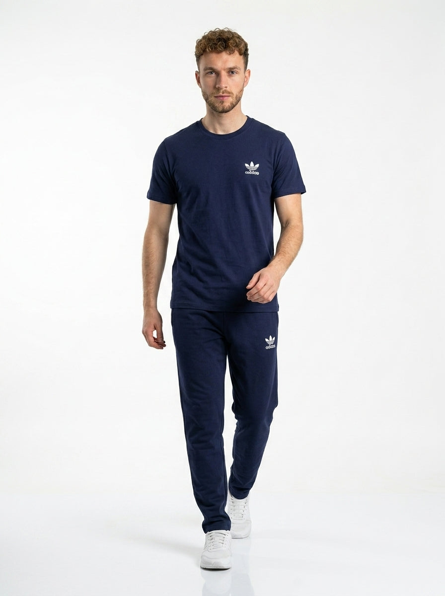 Adids Summer Jersey Tracksuit (Navy)