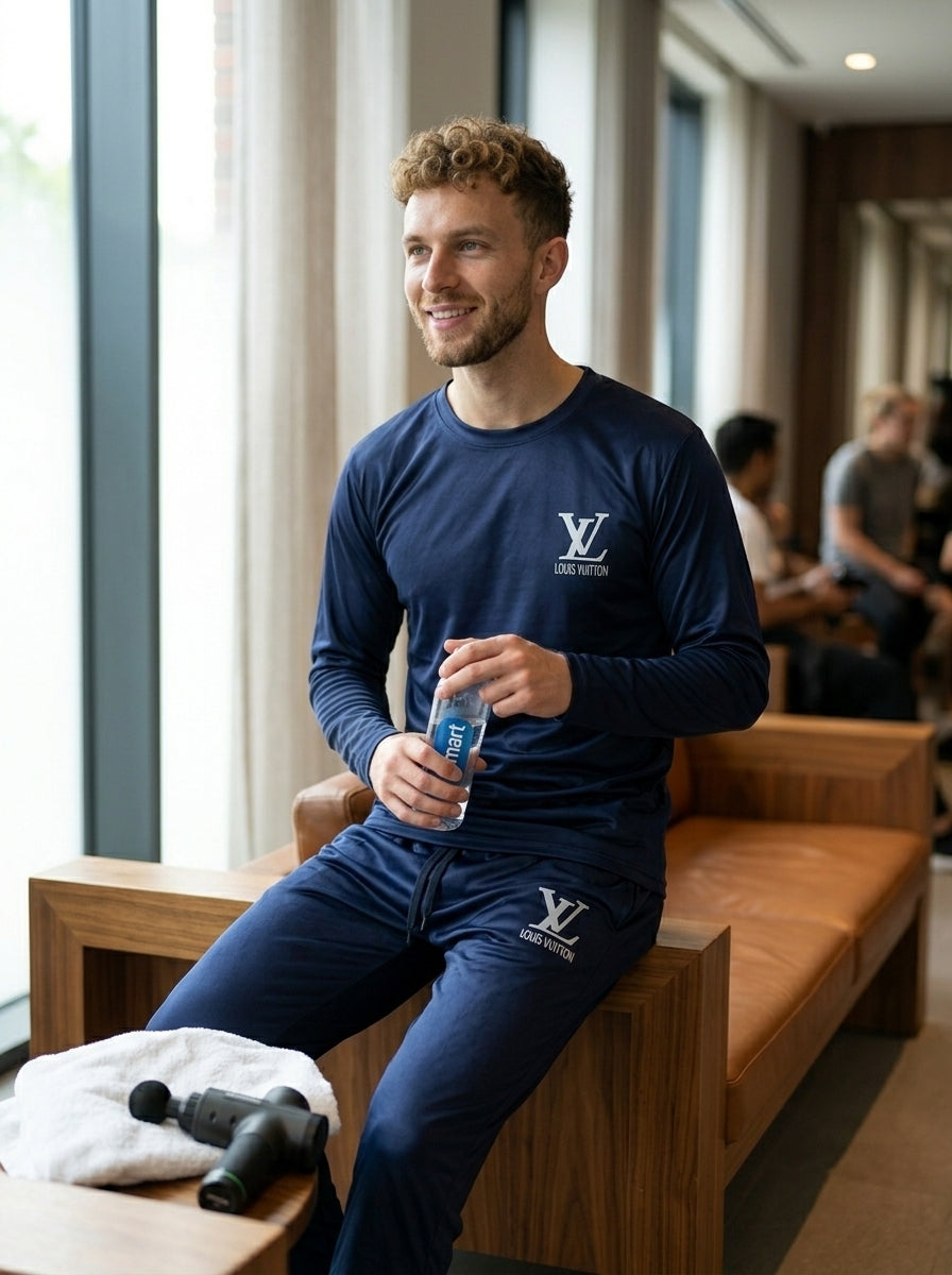 LV Summer Dry-Fit Tracksuit (Navy)