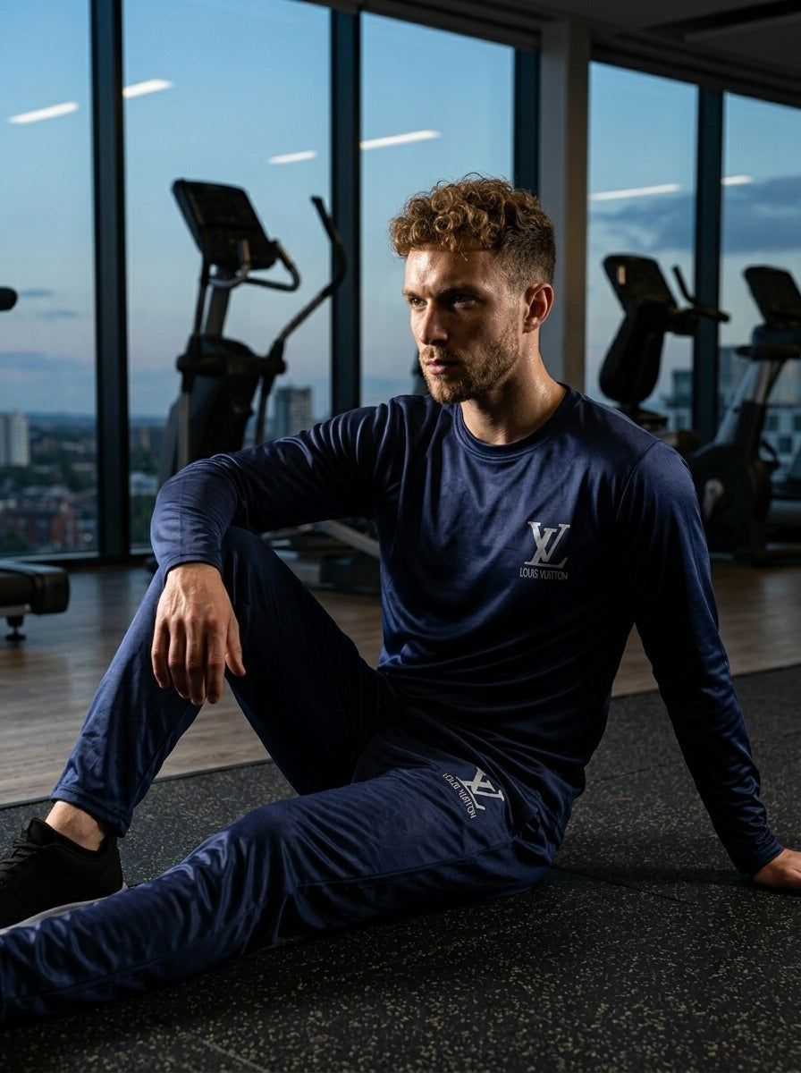 LV Summer Dry-Fit Tracksuit (Navy)