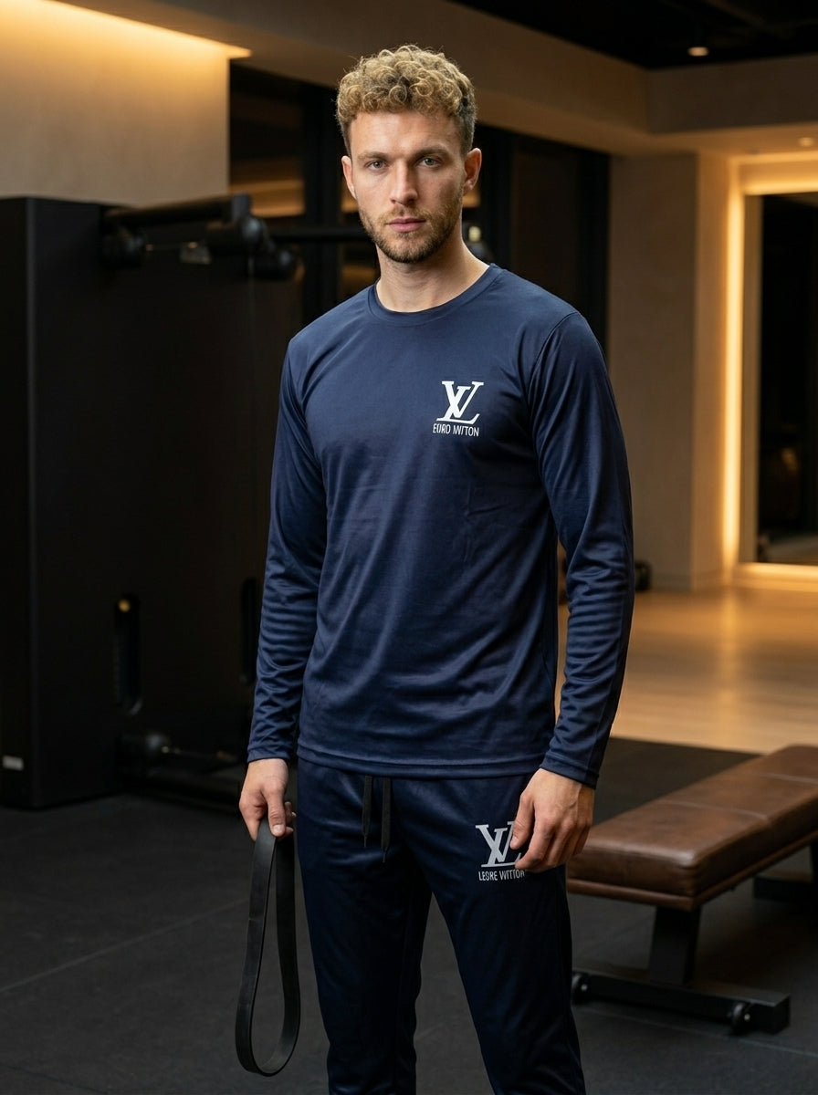 LV Summer Dry-Fit Tracksuit (Navy)