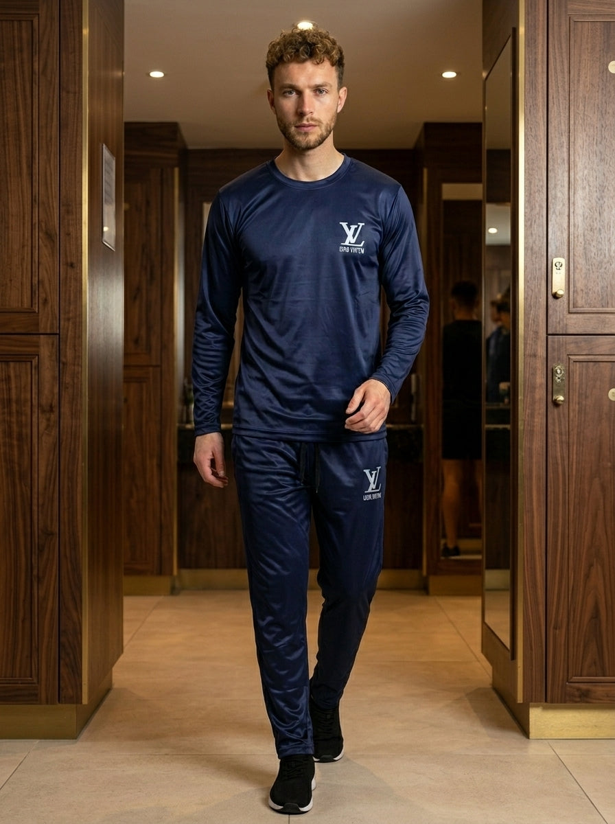 LV Summer Dry-Fit Tracksuit (Navy)
