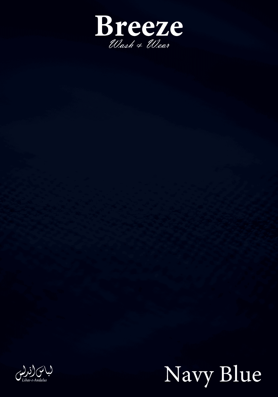 Breeze – Premium Tropical Wash & Wear Fabric | Navy Blue - Sultan Fabrics