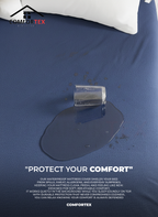 Comfortex Water Proof Mattress Protector | King Size | Blue