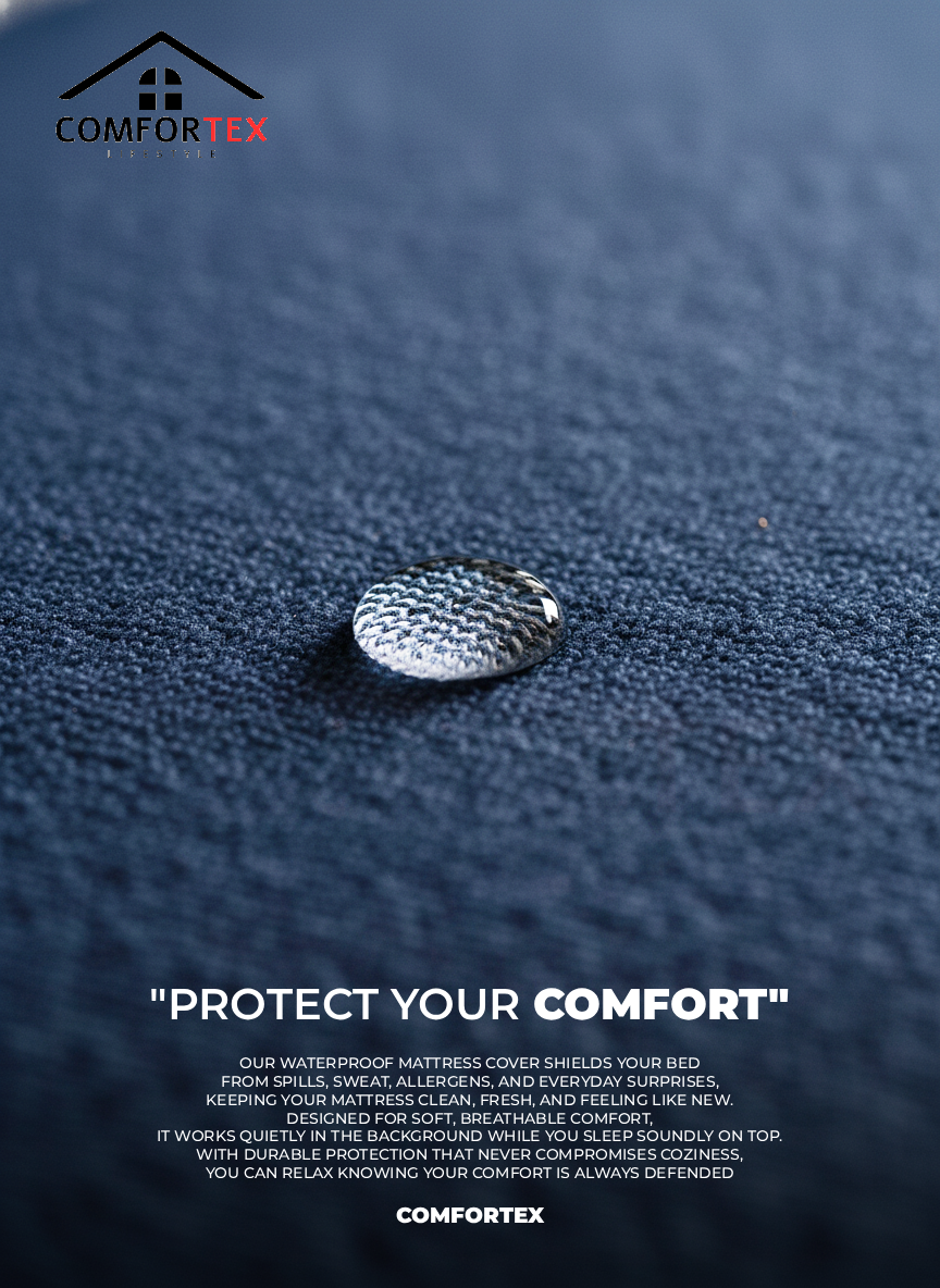 Comfortex Water Proof Mattress Protector | King Size | Blue