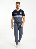 Ferrar Summer Jersey Tracksuit (Navy & Gray)