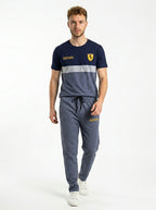 Ferrar Summer Jersey Tracksuit (Navy & Gray)