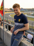 Ferrar Summer Jersey Tracksuit (Navy & Gray)