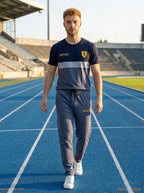 Ferrar Summer Jersey Tracksuit (Navy & Gray)
