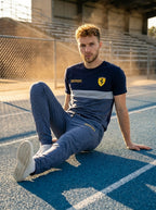 Ferrar Summer Jersey Tracksuit (Navy & Gray)