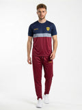Ferrar Summer Dry-Fit Tracksuit (Navy & Maroon)