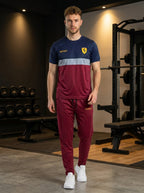 Ferrar Summer Dry-Fit Tracksuit (Navy & Maroon)