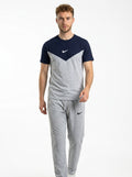 Nik Summer Jersey Tracksuit (Navy & Silver)