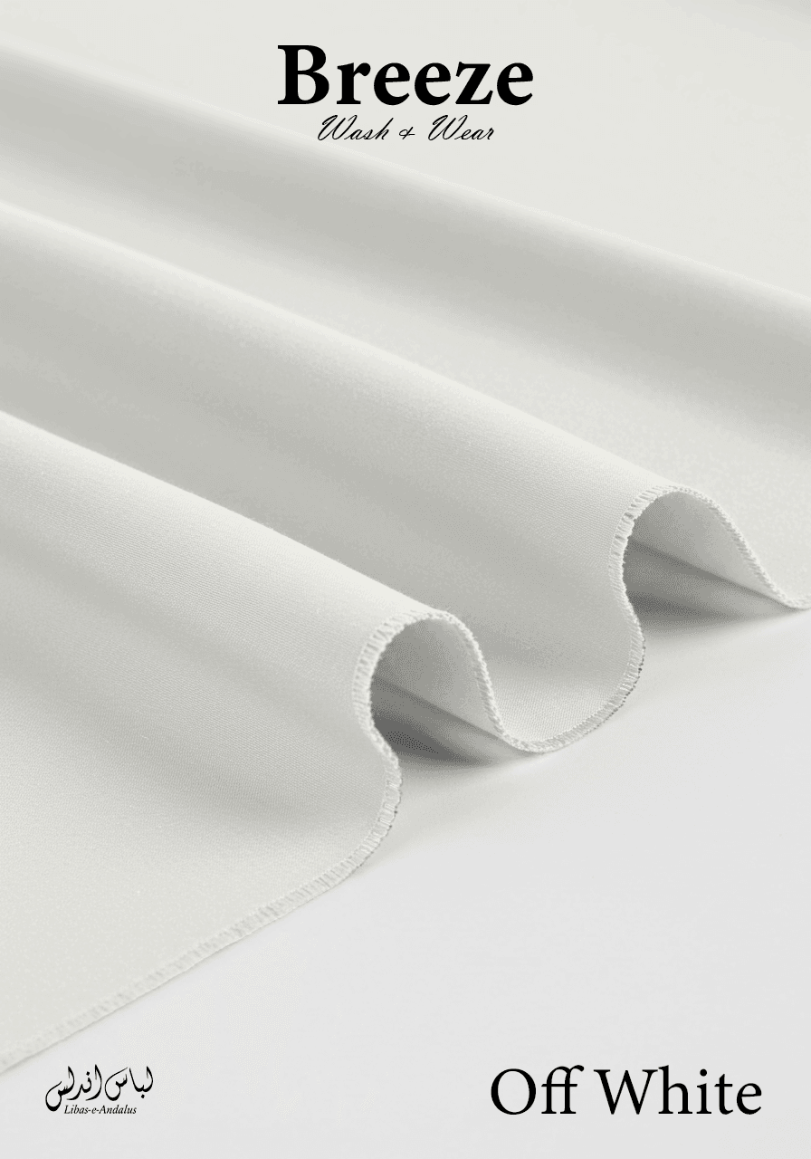 Breeze – Premium Tropical Wash & Wear Fabric | Off White - Sultan Fabrics