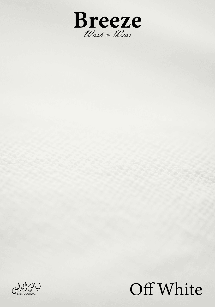Breeze – Premium Tropical Wash & Wear Fabric | Off White - Sultan Fabrics