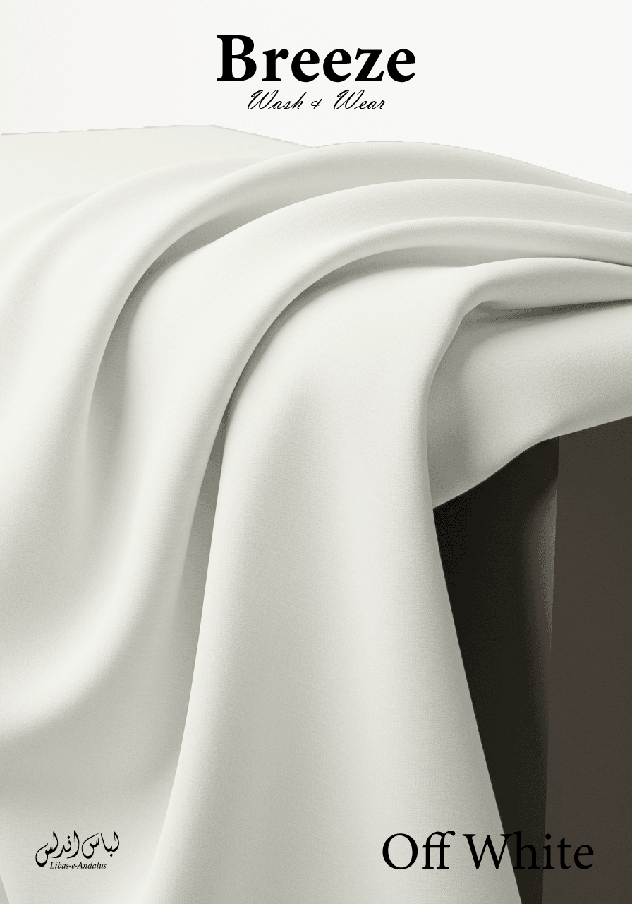 Breeze – Premium Tropical Wash & Wear Fabric | Off White - Sultan Fabrics