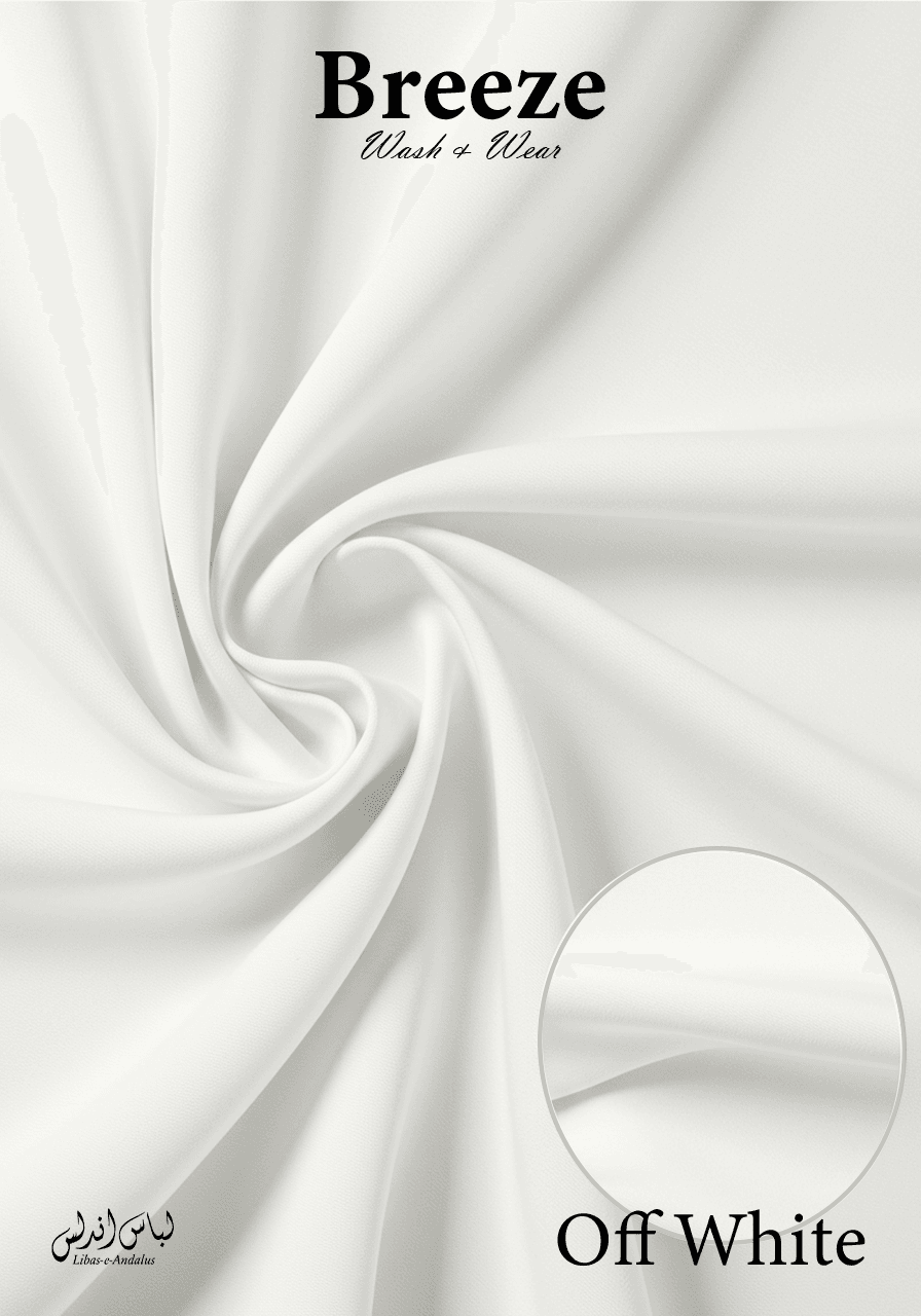 Breeze – Premium Tropical Wash & Wear Fabric | Off White - Sultan Fabrics