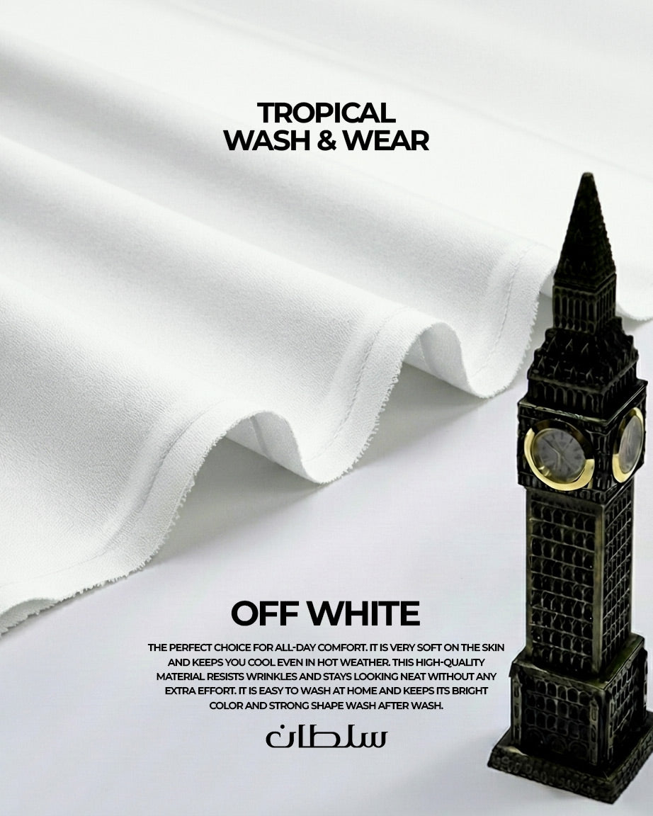 Sultan Tropical Wash & Wear (Off White)