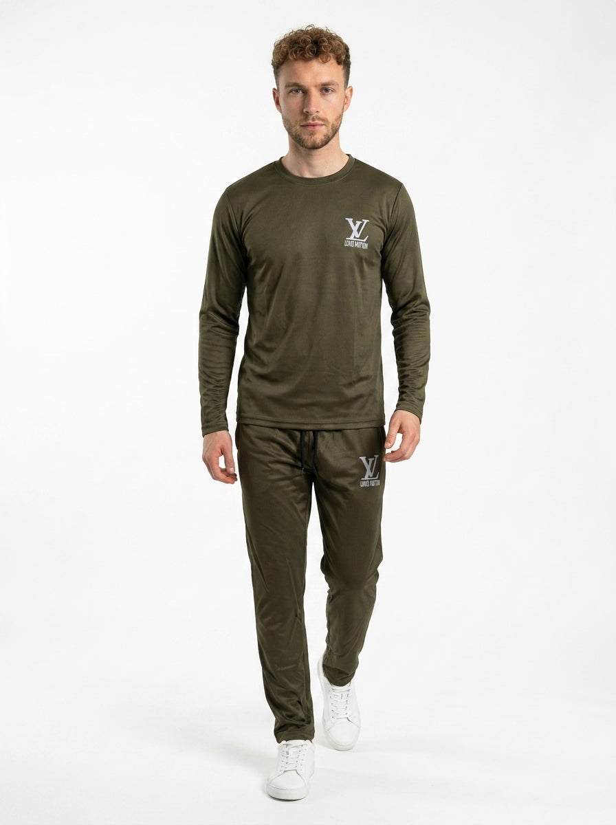 LV Summer Dry-Fit Tracksuit (Olive)