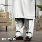 Pasha Premium | 100% Soft Egyptian Cotton | Luxurious Unstitched Fabric (Off White) - Sultan Fabrics