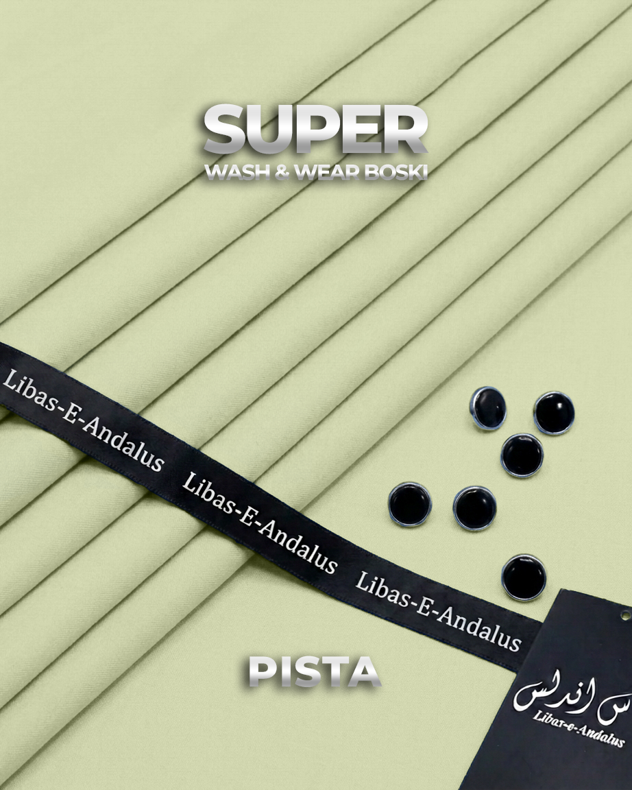 Super Boski Summer Wash & Wear Fabric | Libas-E-Andalus |  Pista