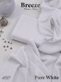 Breeze – Premium All Season Wash & Wear Fabric | Pure White