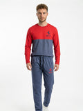 Ferrar Summer Jersey Tracksuit (Red & Gray)