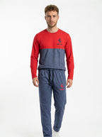 Ferrar Summer Jersey Tracksuit (Red & Gray)