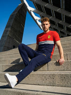Ferrar Summer Jersey Tracksuit (Red & Navy)