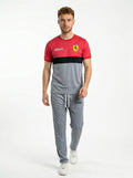 Ferrar Summer Dry-Fit Tracksuit (Red & Silver)