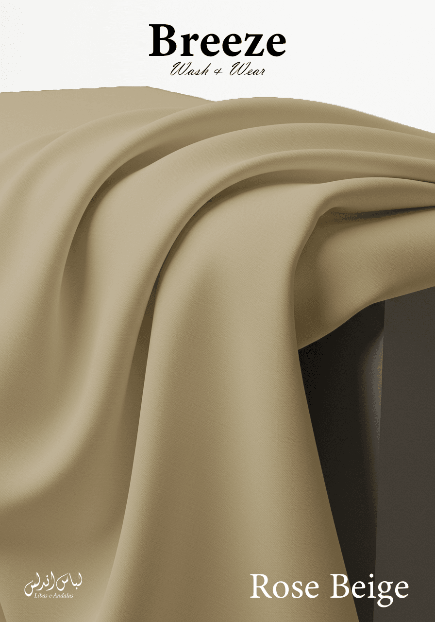 Breeze – Premium Tropical Wash & Wear Fabric | Rose Beige - Sultan Fabrics