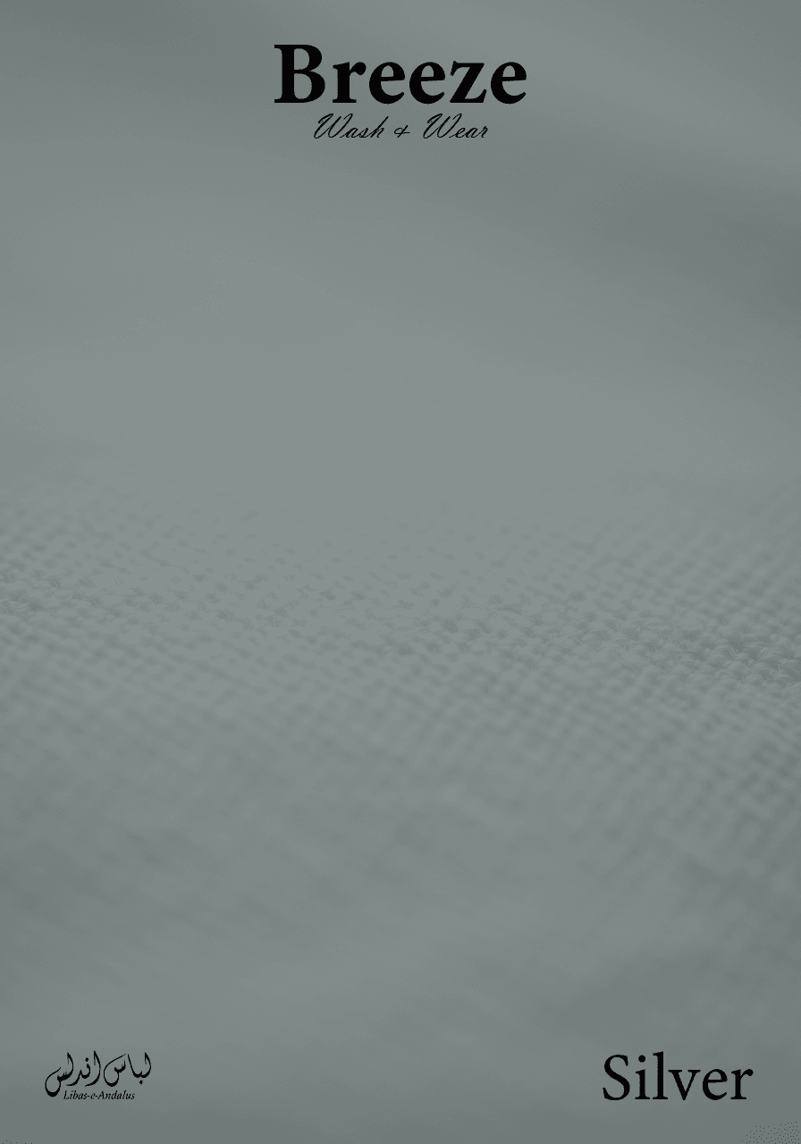 Breeze – Premium Tropical Wash & Wear Fabric | Silver - Sultan Fabrics