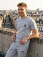 Adids Summer Jersey Tracksuit (Silver)