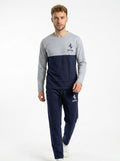 Ferrar Summer Jersey Tracksuit (Silver & Navy)