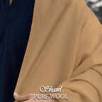 Libas-e-Andalus Pure Wool Shawl (Skin) - Sultan Fabrics