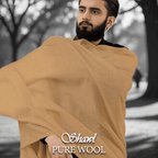 Libas-e-Andalus Pure Wool Shawl (Skin) - Sultan Fabrics