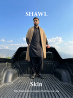 Libas-e-Andalus | Plain 100% Acrylic Men Shawl (Skin)