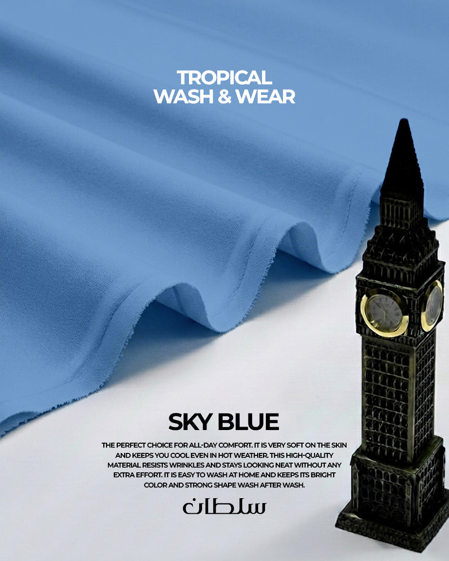 Sultan Tropical Wash & Wear (Sky Blue)