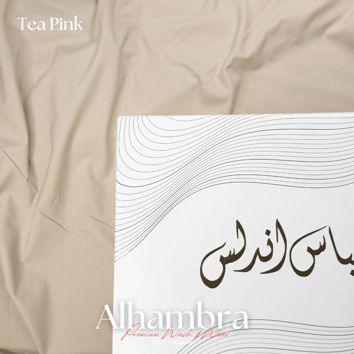 Alhambra Premium 4 Season Wash & Wear Suit (Tea Pink) 4-Meter - Sultan Fabrics