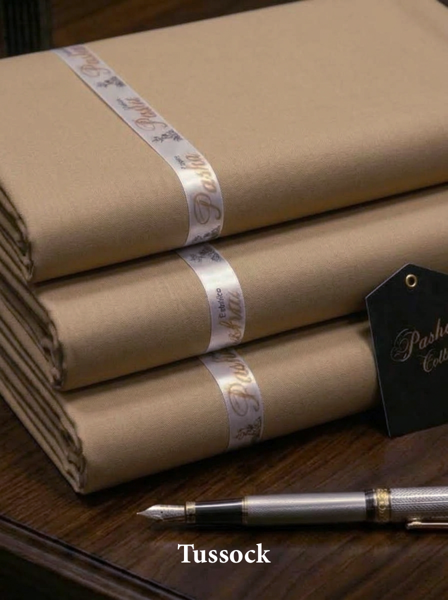 Pasha Premium | 100% Soft Egyptian Cotton | Luxurious Unstitched Fabric (Tussock)