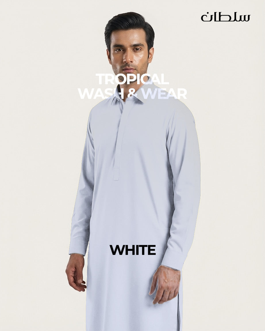 Sultan Tropical Wash & Wear (White)