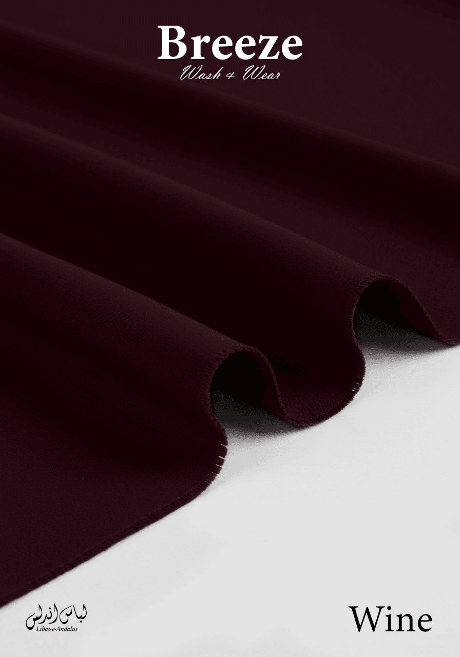 Breeze – Premium Tropical Wash & Wear Fabric | Wine - Sultan Fabrics