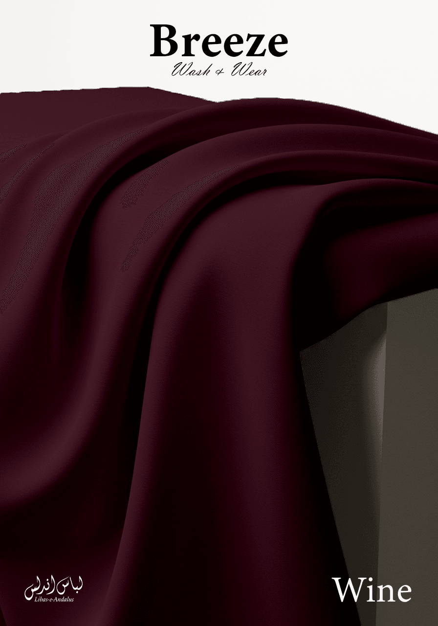 Breeze – Premium Tropical Wash & Wear Fabric | Wine - Sultan Fabrics
