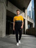 Ferrar Summer Jersey Tracksuit (Yellow & Black)