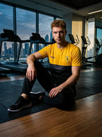 Ferrar Summer Dry-Fit Tracksuit (Yellow & Black)